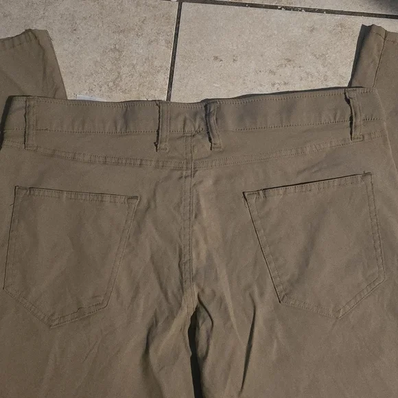 Men's Casual Straight-Leg Chino Pants - Brown - Picture 12 of 12